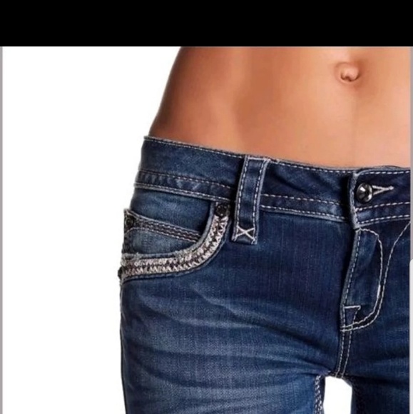 ROCK REVIVAL ELLOR BOOT CUT STRETCH JEANS - Picture 4 of 4